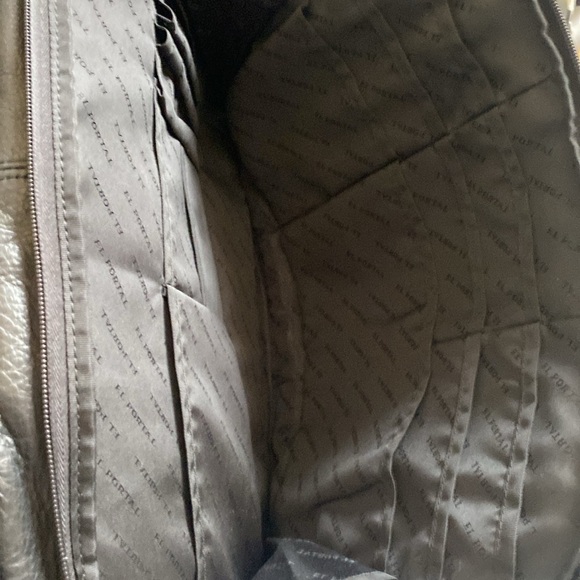 EL PORTAL Men’s Black Premium Leather Briefcase - Picture 9 of 9